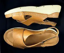 סנדל עור ענן שחור,חום,אבן