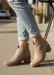 מגפון נוחות עור עקב בז' לאב.