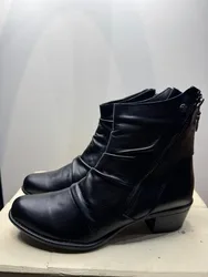 מגף נוחות עור לוזיאנה שחור