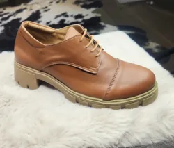 נעלי נוחות מעור נייסי - חום