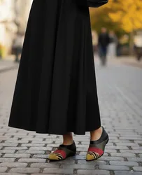 נעל עור צבעונית - קלרה