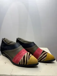 נעל עור צבעונית - קלרה