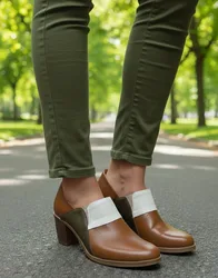 נעלי נוחות מעור תמר -קאמל